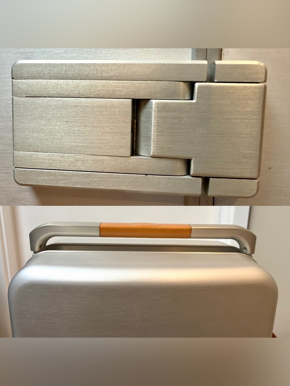 Hermès LTD ED Orion Aluminum & Vache Naturelle Spinner, Retractable Handle, Rare - Picture 15 of 17